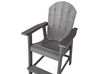 Garden Bistro Set Dark Grey ADIRONDACK_938523