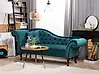 Left-Hand Chaise Longue LATTES Velvet Teal