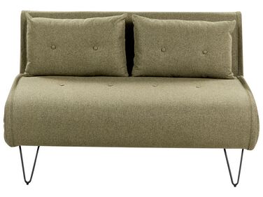 2-Sitzer Schlafsofa olivgrün / schwarz VESTFOLD