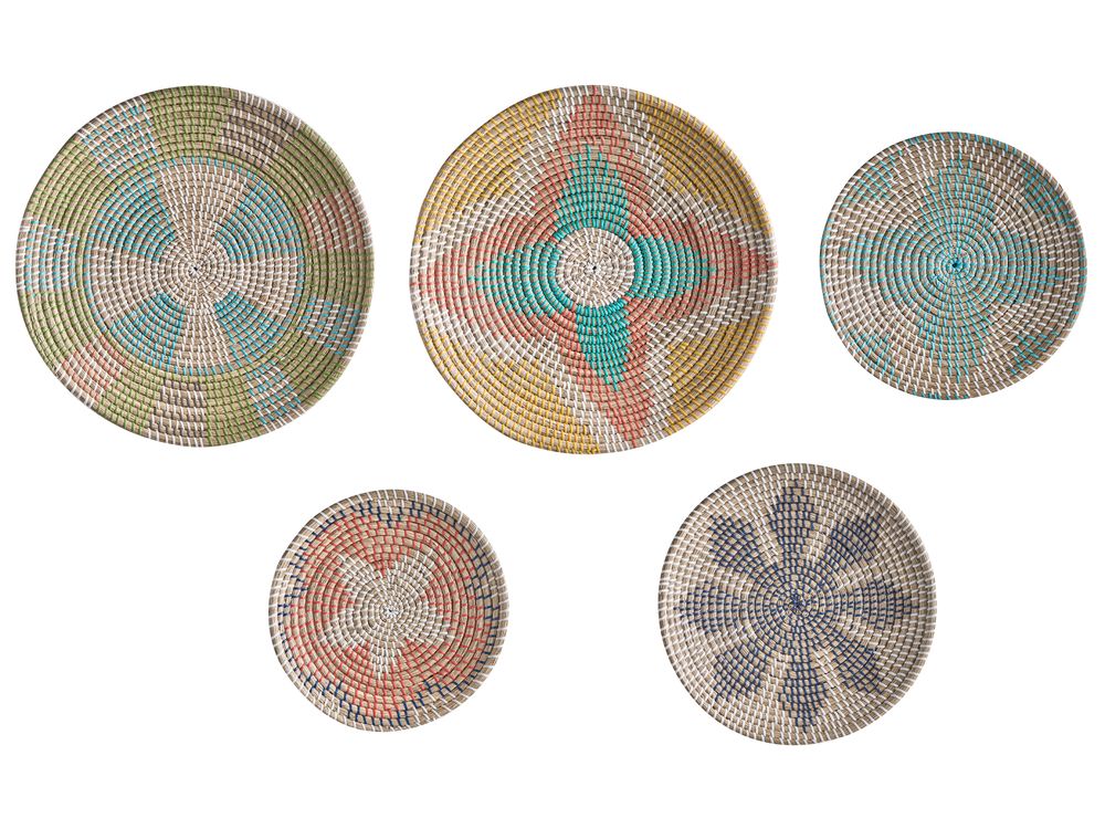 Conjunto de decoraciones colgantes SONLA Algas marinas 45/35/30 cm Multicolor