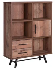 Regał ATLANTA 131 cm Brązowy_757034