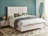 3 Piece Bedroom Set Boucle EU King Size Off-White SEZANNE_939782