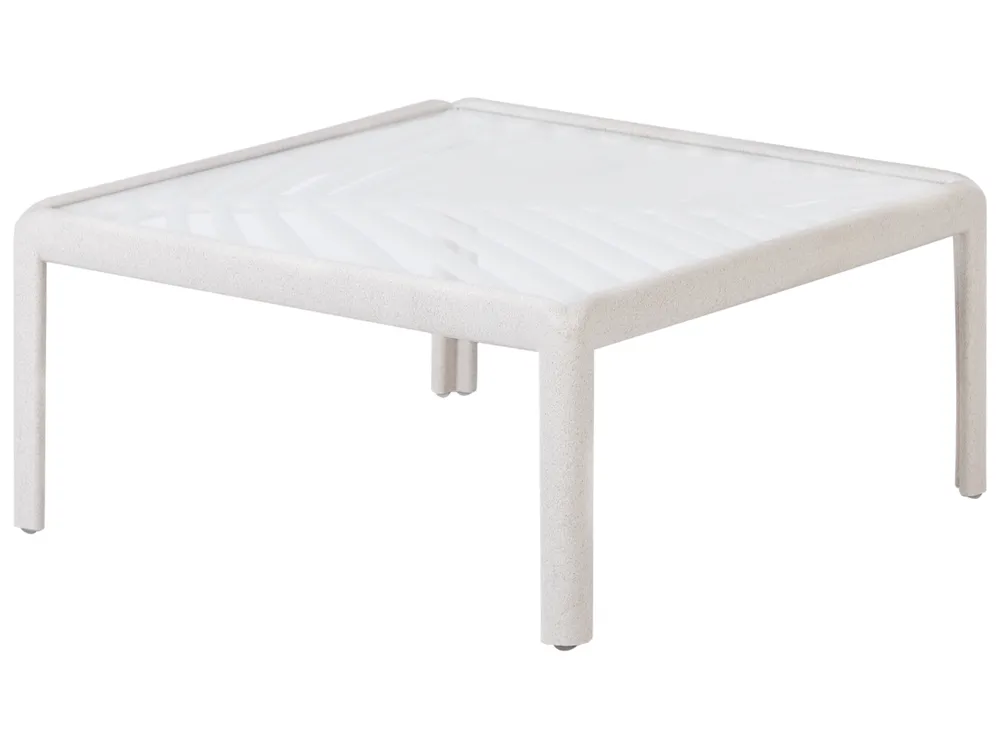 Garden Lounge Set with Table 4 Seater FERRETTI Light Beige_931538