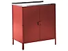 Outdoor Kitchen Cabinet VILAMA Red Metal