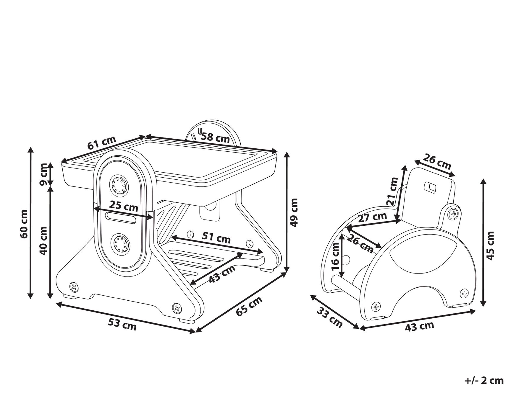 Kids Table and Chair Set MILA Beige_1124440