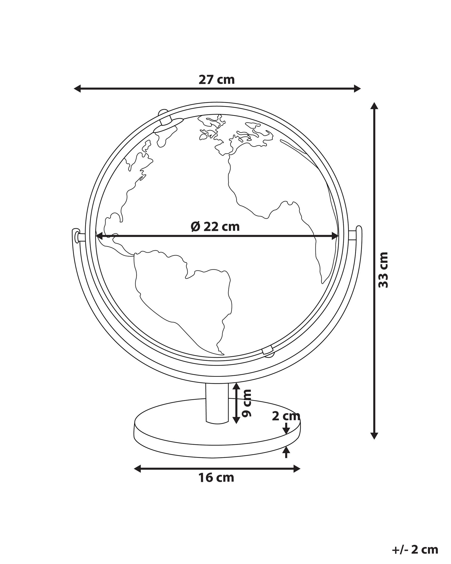 Globe DRAKE 33 cm Silver_784347