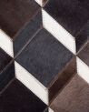 Okrúhly kožený koberec ⌀ 140 cm hnedý AGIOS_742799