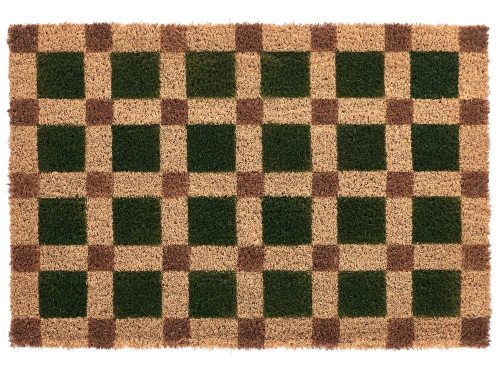 Wycieraczka VILLASIS Beżowy/ zielony 60 x 90 cm Włókno kokosowe