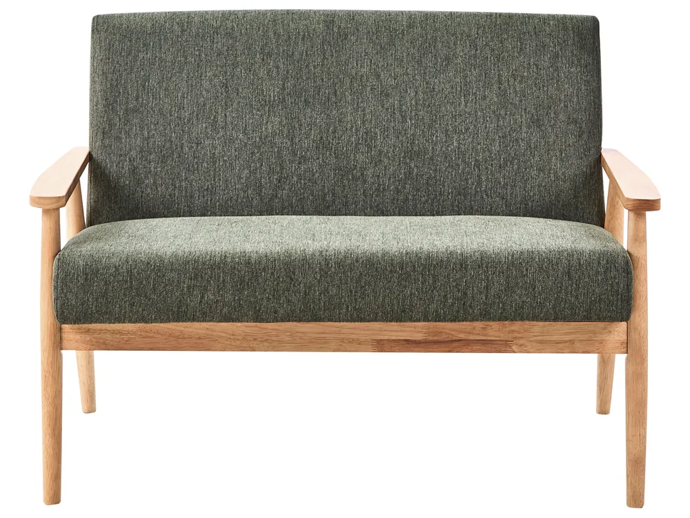Living Room Set 6 Seater ESRUM Fabric Light Brown/ Green_1015871