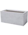 Vaso rettangolare bianco da esterno 80 x 37 x 38 cm MYRA_700339