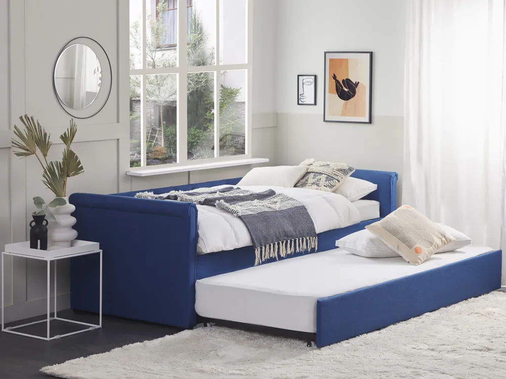 Trundle Bed Fabric LIBOURNE 80 x 200 cm (EU Small Single) Navy Blue_847284