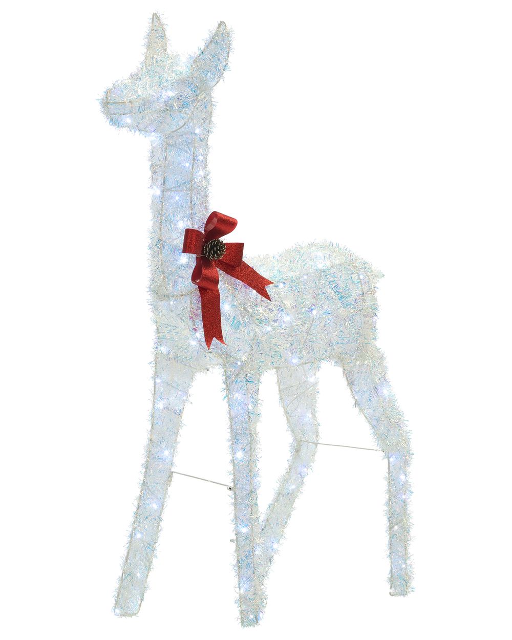 Kültéri dekoráció LED AURENNE 110 cm Szarvas Fehér