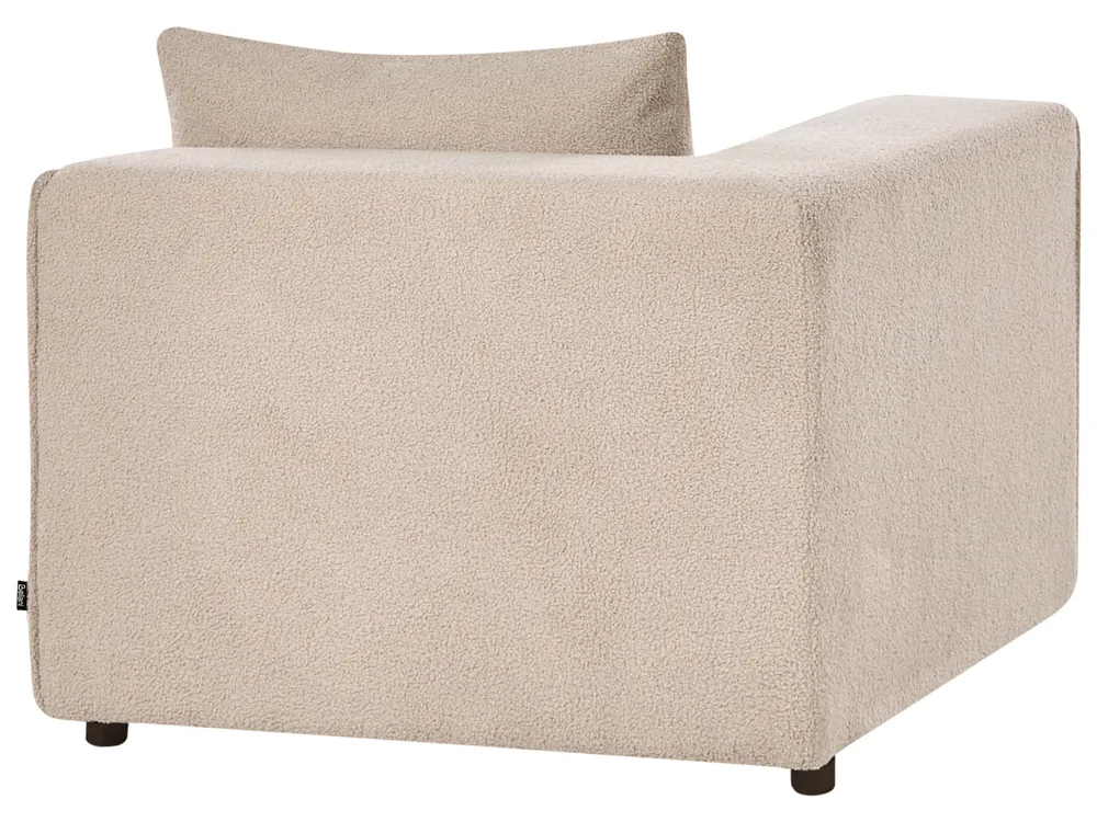 Divano angolare modulare 4 posti AXEBO Bouclé Beige Lato Sinistro_1077256