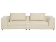 Sofa 3 Seater LERMON Fabric Beige_887703