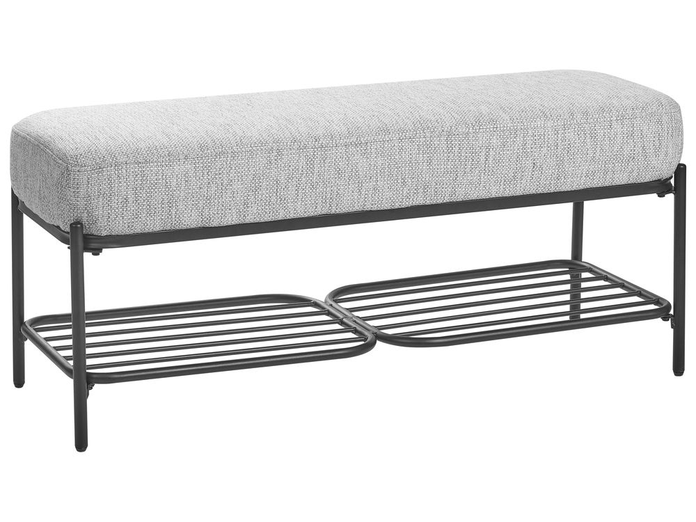 Banc à chaussures TRUCKEE Tissu Gris