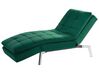 Chaise longue fluweel groen LOIRET_776183