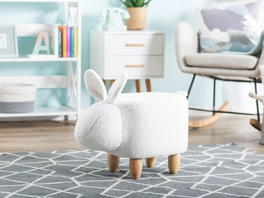 Fabric Animal Stool White BUNNY