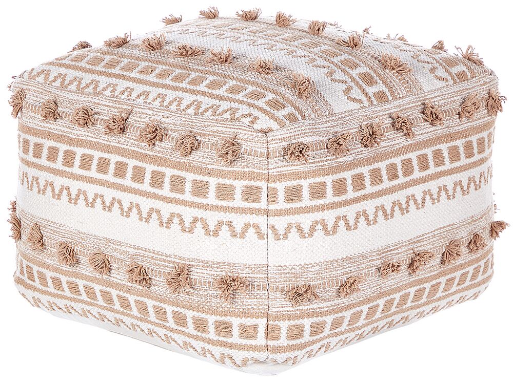 Pouf KARAW Baumwolle Beige