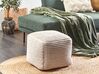 Pouf cotone beige chiaro 50 x 35 cm DAMAN_886852