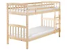 Bunk Bed Pine Wood REVIN 90 x 200 cm (EU Single) Light Brown