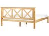 Lit double 160 x 200 cm en bois clair TANNAY_930971