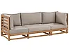 Sofa ogrodowa dla 3 osób TRANI Modułowy Certyfikowane drewno akacjowe Jasnobrązowy