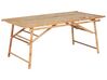 Mesa de jardín de bambú madera clara 180 x 90 cm TINDARI_921523