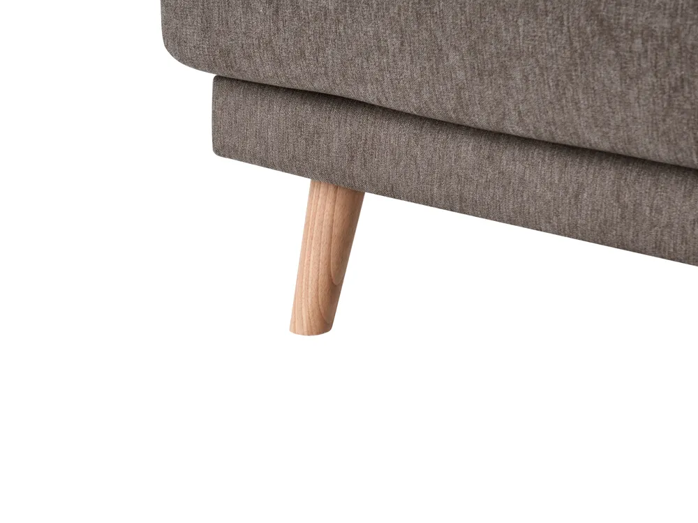 Sofa 3 Seater KILDAL Fabric Brown_1058321