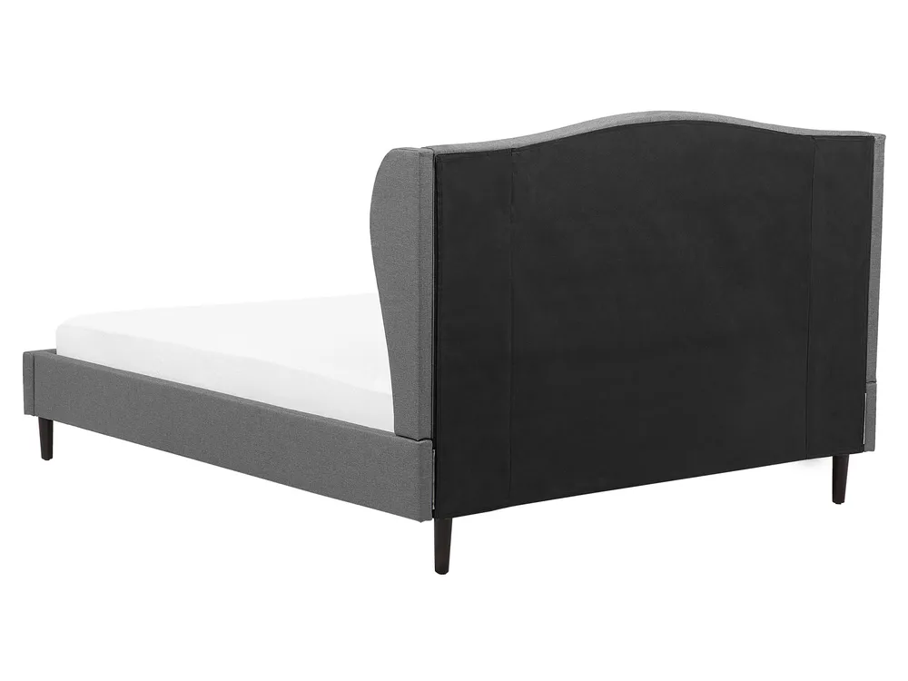 Bett mit Lattenrost Stoff COLMAR 160 x 200 cm Grau_703363