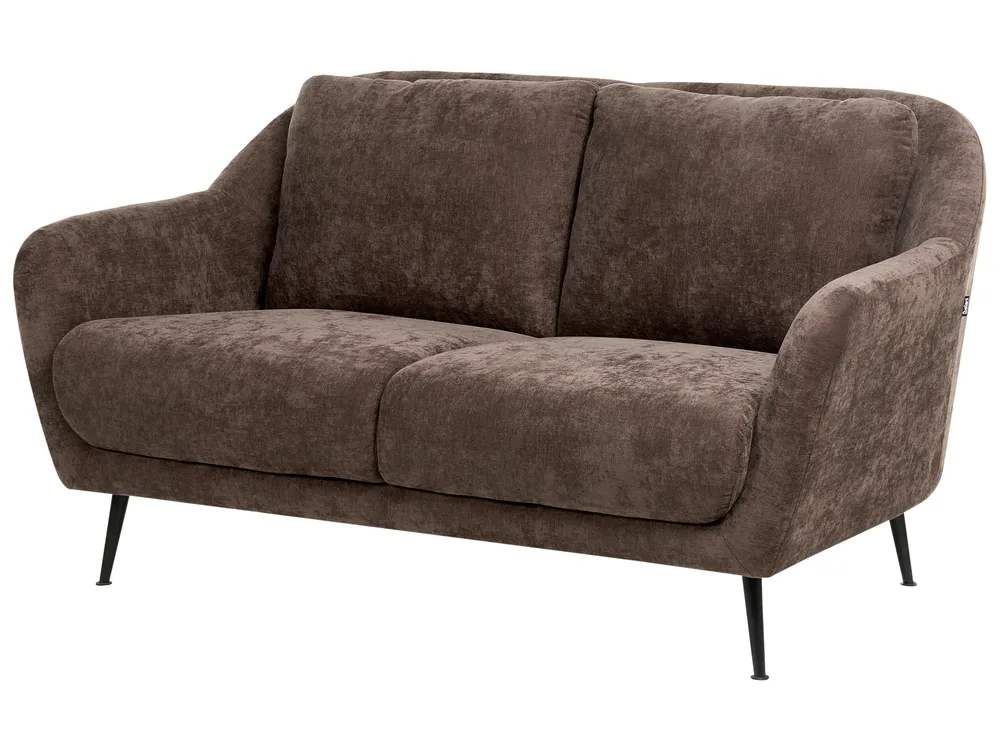 Living Room Set 3 Seater EIBY Chenille Dark Brown_1004243