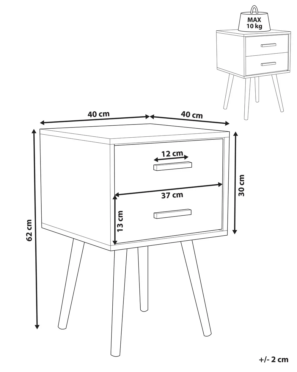 Laden Voor Kleerkast, Set Van 2, Kleur: Sonoma Eiken - Voor Kleerkasten Met Breedte 120 200 Cm 99056