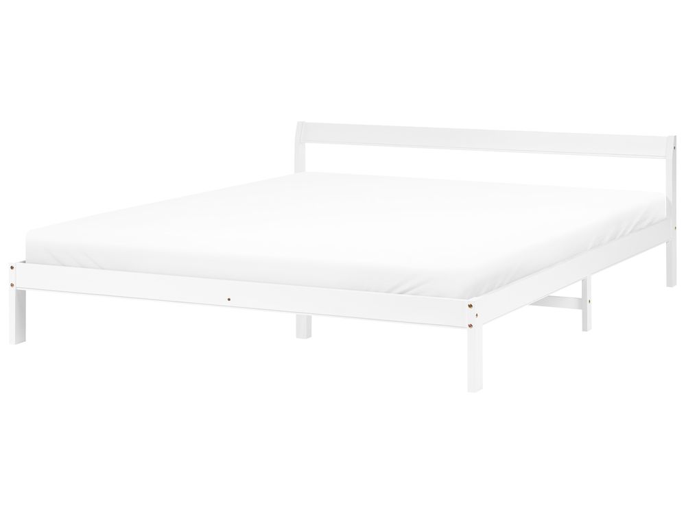 Letto Legno di pino MADONE 180 x 200 cm Bianco