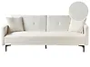 Sofá cama 3 plazas LUCAN Bouclé Blanco crema