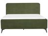 Boucle EU King Size Bed Green VALOGNES_930550