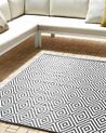 Outdoor Teppich schwarz 150 x 210 cm geometrisches Muster Kurzflor SIKAR_715969
