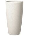 Vaso da fiori moderno tondo bianco 39x39x75cm ABDERA_736628