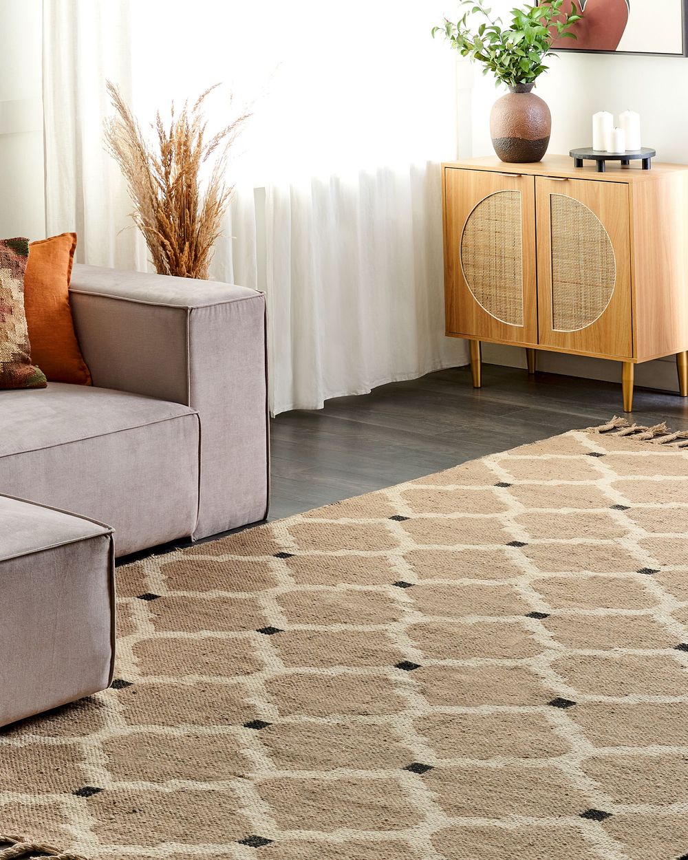 Tapis ORENCIK Beige 200 x 300 cm Jute