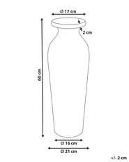 Decorative Vase MUAR 60 cm Ceramic Orange_893521