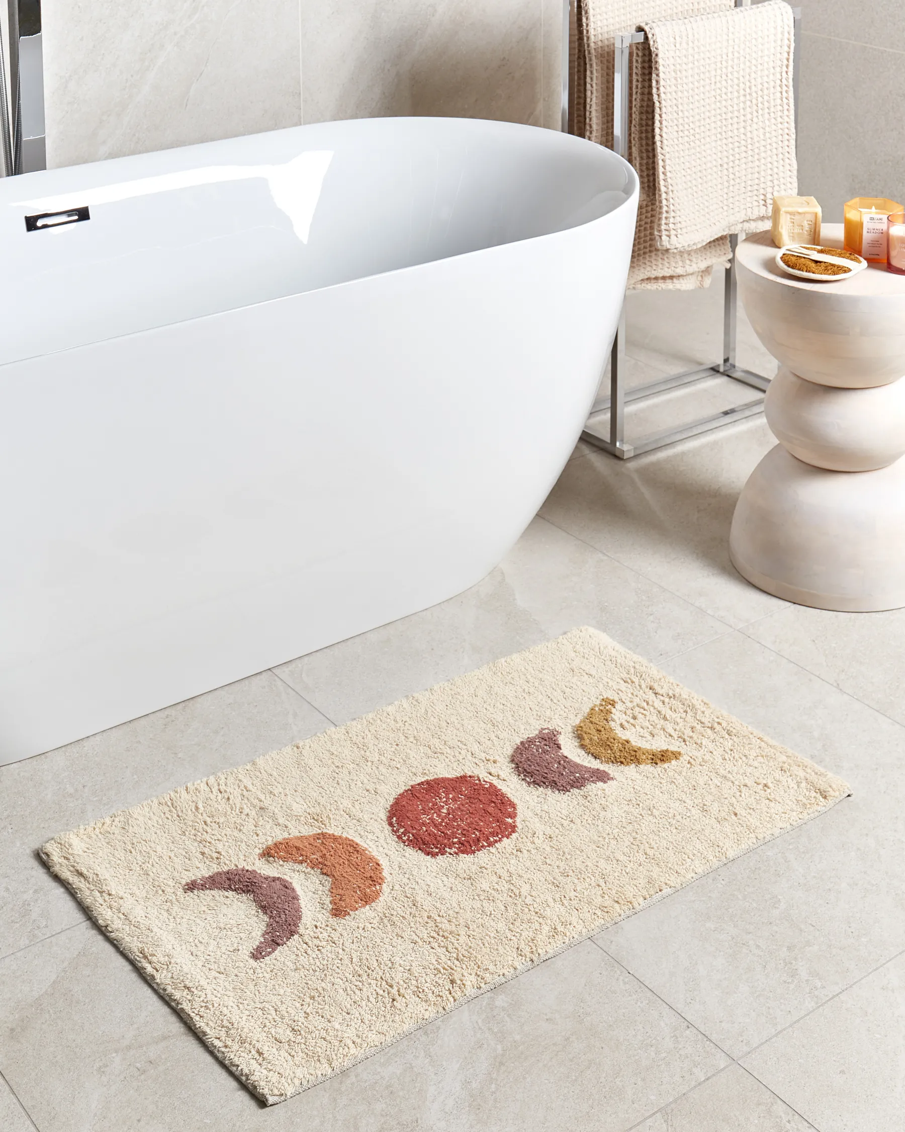 Bath Mat ESME Beige 50 x 80 cm Cotton_905536