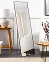 Staande spiegel BEAUVAIS 156 cm Metaal Zwart