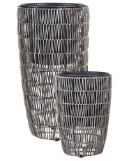 Zestaw 2 donic CHELONE 26/34 cm Technorattan Brązowy_897292