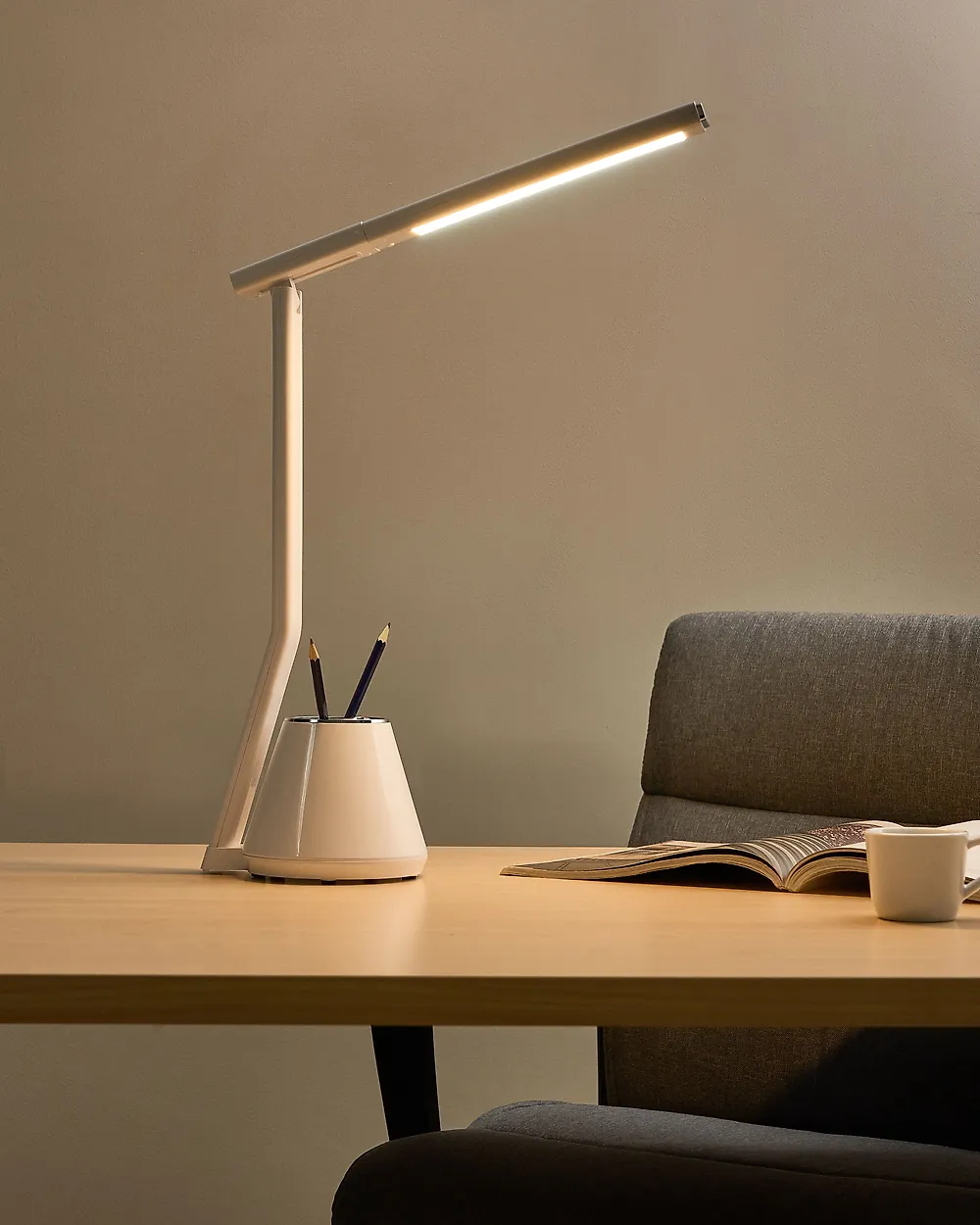 Lampe de bureau LED DENEB Avec variateur Blanc_1175386