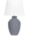 Lámpara de mesa de cerámica gris ARCOS_878664