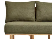 Divano 2 posti SALO con tavoli Bouclé Verde scuro_932542