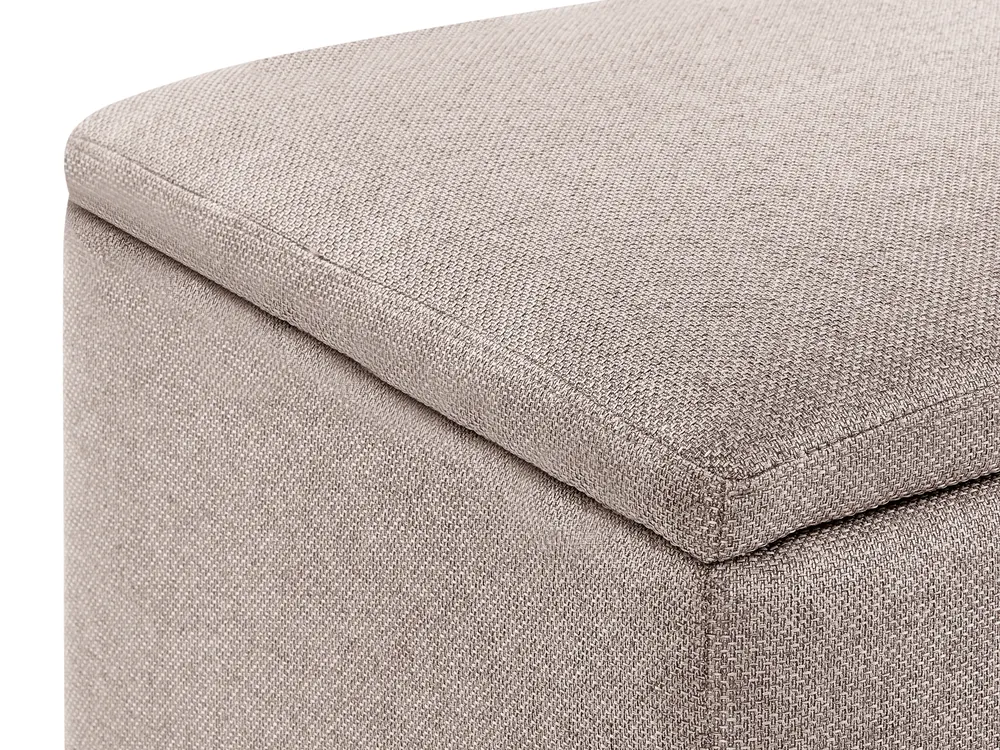 Storage Pouffe FERNDALE Fabric Beige_1056216