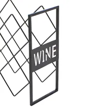 Stojak na wino BALLYBAY Metal Czarny_1000185