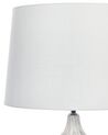 Lámpara de mesa de cerámica gris claro/blanco crema 66 cm GEORGINA_822369
