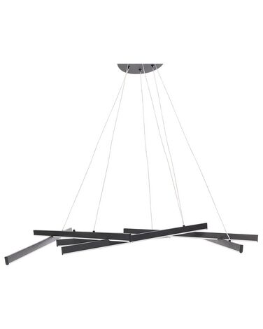 Lampa wisząca LED metalowa czarna KANDRA