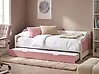 Trundle Bed Pine Wood LUNERAY 90 x 200 cm (EU Single) Pink