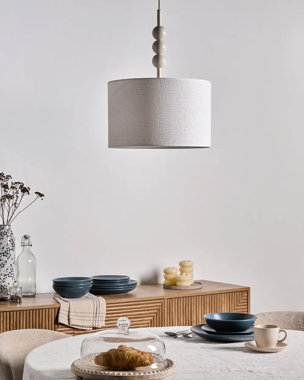 Pendant Lamp LOKY Metal White_1067563